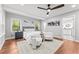 Bright bedroom with hardwood floors, neutral paint, and decorative area rug at 2205 Stockbridge Se Dr, Atlanta, GA 30316