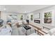 A cozy living area that includes an electric fireplace, modern furnishings, and large windows providing natural light at 2205 Stockbridge Se Dr, Atlanta, GA 30316