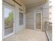 Spacious tiled balcony provides an area for outdoor seating and city views at 3334 Peachtree Ne Rd # 101, Atlanta, GA 30326