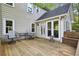 Inviting back deck with a table and chairs, perfect for enjoying outdoor meals and relaxation at 3298 Robinson Oaks Ne Way, Marietta, GA 30062