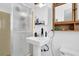 Bathroom featuring a stand-up shower, toilet, and vanity sink at 1192 Pathfinder Rd, Marietta, GA 30066