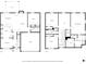 Detailed floor plan showcasing layout of home with kitchen, living spaces, bedrooms, and bathrooms across two floors at 209 Shelton Cir, Temple, GA 30179