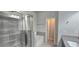 New bathroom featuring tile shower, soaking tub and tile floors at 2514 Norwood Park Crossing, Doraville, GA 30340
