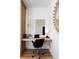 Efficient home office with a floating desk, stylish decor, and a comfortable workspace at 4856 Allatoona Gtwy # 8, Acworth, GA 30101