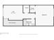 Floor plan showcasing the layout of loft, closets, bedroom, and bathroom on the second floor at 3382 Long Creek Dr, Buford, GA 30519