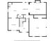 Detailed floor plan of the first floor, featuring the kitchen, dining room, living room and garage at 13 Four Feathers Ln, Rydal, GA 30171
