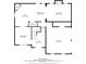 Detailed floor plan of first floor of home, showcasing layout of rooms at 13 Four Feathers Ln, Rydal, GA 30171