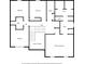 Detailed floor plan of the second floor, featuring bedrooms, utility room and walk-in closet at 13 Four Feathers Ln, Rydal, GA 30171