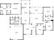 Detailed floor plan showcasing layout of the first level including living spaces and garage at 6125 Fouts Mill Rd, Douglasville, GA 30135