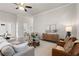 Inviting living room featuring neutral decor, French doors, and comfortable seating at 515 Godfrey Dr, Cumming, GA 30040
