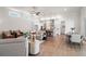 Spacious open-concept living space with living room, dining, and modern kitchen at 515 Godfrey Dr, Cumming, GA 30040