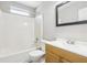 Bathroom with tub shower combination, and a single sink vanity at 915 Terance Ave, Jonesboro, GA 30238