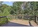 An outdoor deck overlooking a lush green yard surrounded by mature trees at 915 Terance Ave, Jonesboro, GA 30238