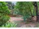 Wooded backyard featuring mature trees and privacy fence at 3380 Canon Bay Dr, Cumming, GA 30041