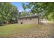 Spacious backyard with partial view of the brick house and wooded area at 442 Cologne Se Dr, Atlanta, GA 30354