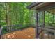 Back deck with a screened porch and view to the wooded landscape at 3270 Leslie Ne Ct, Atlanta, GA 30345