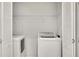 Washer and dryer are conveniently tucked away in this closet at 3270 Leslie Ne Ct, Atlanta, GA 30345