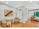 Bright living space with vinyl floors and built-in shelving for design and storage at 3270 Leslie Ne Ct, Atlanta, GA 30345