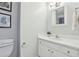 Cozy bathroom with modern fixtures, stylish mirror, and a clean, inviting ambiance at 3992 Camden Way, Alpharetta, GA 30005