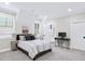 This bedroom includes a modern design with lots of natural light and an attached ensuite at 604 Trinity Church Rd, Canton, GA 30115