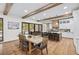 Eat in kitchen features a large island, stainless steel appliances, and modern lighting at 604 Trinity Church Rd, Canton, GA 30115