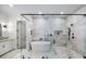 Modern bathroom features soaking tub and large glass shower at 604 Trinity Church Rd, Canton, GA 30115