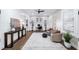 Spacious home office featuring custom built-ins, shiplap walls and ample natural light at 604 Trinity Church Rd, Canton, GA 30115