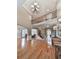Stunning living room with hardwood floors, a chandelier, and open floor plan at 139 Grandmar Chase, Canton, GA 30115