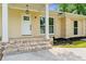 Inviting front entrance featuring brick steps and a classic white door, complemented by fresh landscaping at 4002 Lindsey Dr, Decatur, GA 30035