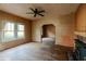 Spacious living room with wood floors, fireplace, and abundant natural light at 1388 Metropolitan Se Ave, Atlanta, GA 30316