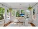 Bright home office featuring large windows offering views and hardwood floors with modern desk setup at 2705 Osborne Ne Rd, Brookhaven, GA 30319