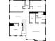 Detailed floor plan showcasing the layout of the second floor at 8826 Lakecrest Way, Union City, GA 30291