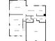 Detailed floor plan showcasing the layout of the first floor at 8826 Lakecrest Way, Union City, GA 30291
