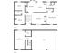 Detailed floor plan showcasing the layout of the home, including the living room, bedrooms, and garage at 236 Fairview Dr, Dallas, GA 30157