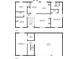 Detailed floor plan showcasing the layout of the home, including the living room, bedrooms, and garage at 236 Fairview Dr, Dallas, GA 30157