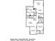 Detailed second floor plan showcasing the layout of the bedrooms, bathrooms, and loft area at 3305 Morgan Rd, Buford, GA 30519