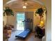 Dedicated exercise space with a treadmill, desk area, and natural light, perfect for a home gym setup at 5298 Autumn Run Dr, Powder Springs, GA 30127