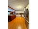 This kitchen features stainless steel appliances and plenty of cabinet space at 325 Northmill Pkwy, Stockbridge, GA 30281