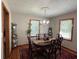 Elegant dining room with wood accents and a chandelier at 2059 Clearwater Se Dr, Marietta, GA 30067