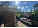 This aerial view shows the driveway, parking, and house at 2059 Clearwater Se Dr, Marietta, GA 30067