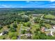 Panoramic aerial view of a neighborhood with single-Gathering homes, green spaces, and winding roads at 592 Hayes Rd, Auburn, GA 30011