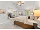 Spacious bedroom suite with vaulted ceiling, fan, sitting area and large windows for natural light at 592 Hayes Rd, Auburn, GA 30011