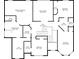 Floor plan displaying the arrangement of rooms on the second story of a home at 592 Hayes Rd, Auburn, GA 30011