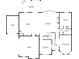 Detailed floor plan showcasing the layout of the first story of a spacious home at 592 Hayes Rd, Auburn, GA 30011