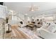 Bright living room with a cozy fireplace and open floor plan at 592 Hayes Rd, Auburn, GA 30011