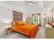 Main bedroom features vaulted ceiling, neutral color palette, and carpet flooring at 1667 Willow Way, Woodstock, GA 30188