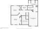 Second floor plan highlighting the primary suite, additional bedrooms, and convenient bathroom locations at 1667 Willow Way, Woodstock, GA 30188