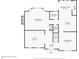 First floor plan showcasing a seamless flow between the living, dining, and kitchen areas at 1667 Willow Way, Woodstock, GA 30188