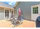Outdoor patio with seating area and wooden decking at 4546 Windsor Oaks Ct, Marietta, GA 30066