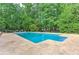 Inviting backyard pool with concrete surround, perfect for cooling off on hot days, with ample privacy at 4546 Windsor Oaks Ct, Marietta, GA 30066